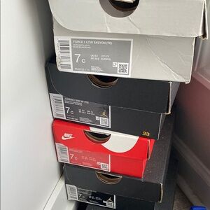 Nike Shoe Storage Box Set - Black, Red, Gray